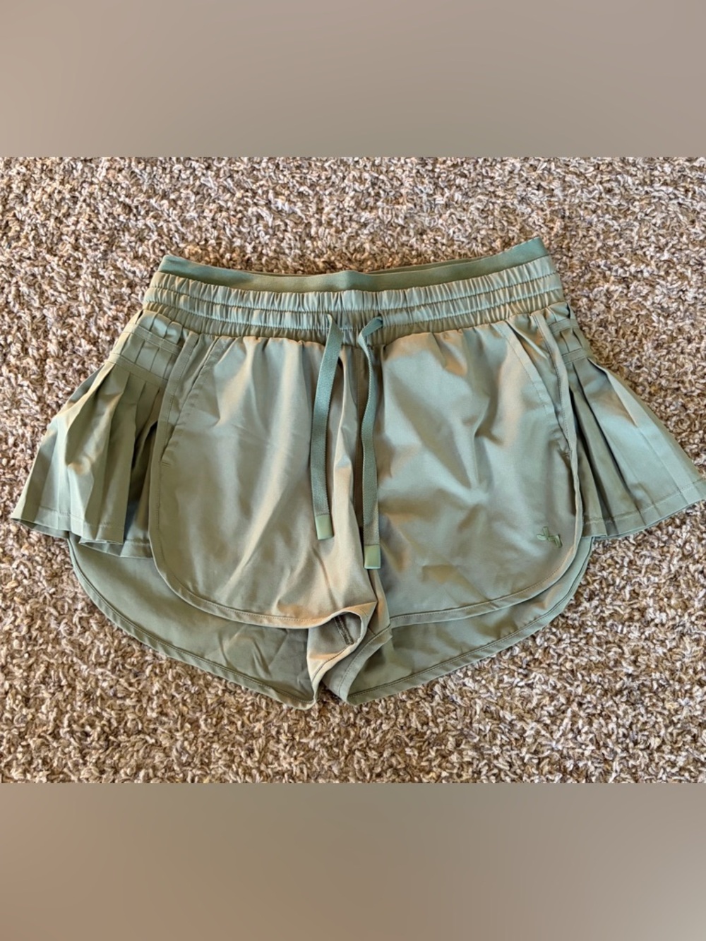 JoyLab Sage Green Women's Athletic Shorts with Drawstring